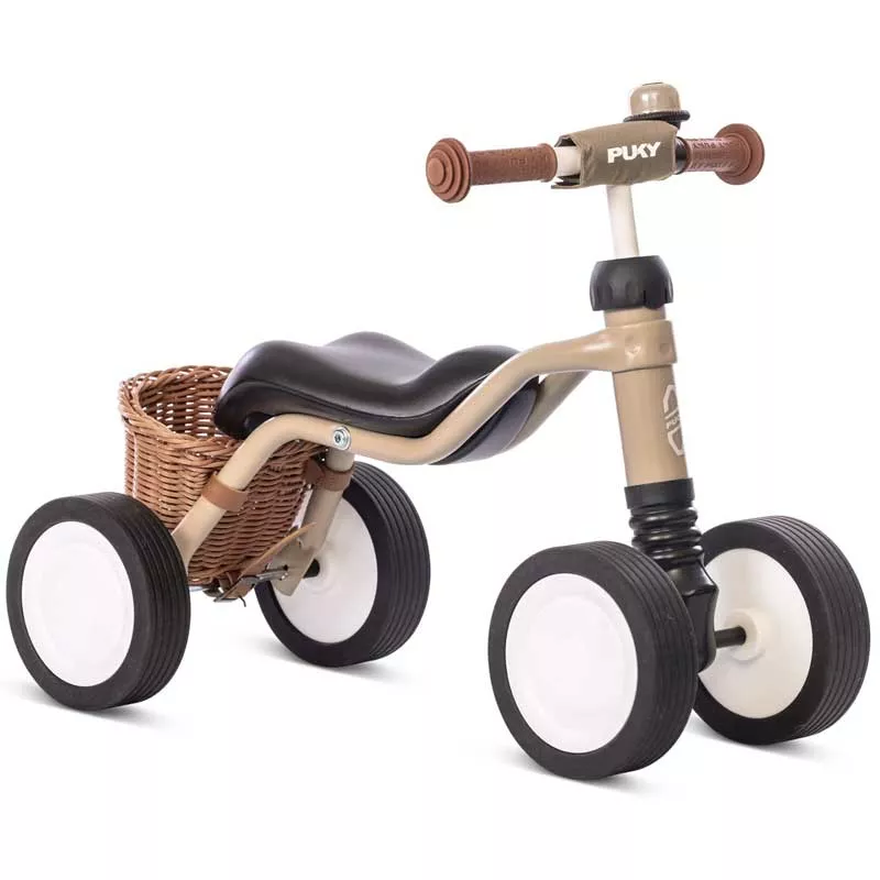 Four-wheeler for children aged 18 months and over, Puky Wutsch Bundle, beige