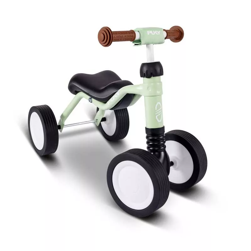 Four-wheeler for children over 18 months PUKY Wutsch in mint color