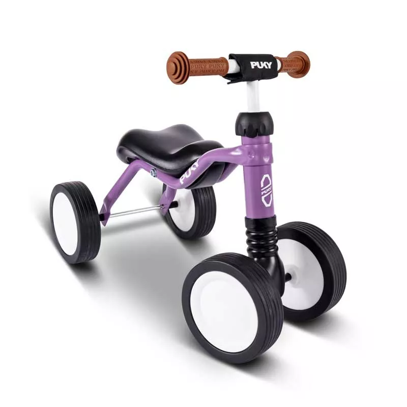 Four-wheeler for children over 18 months PUKY Wutsch in purple color