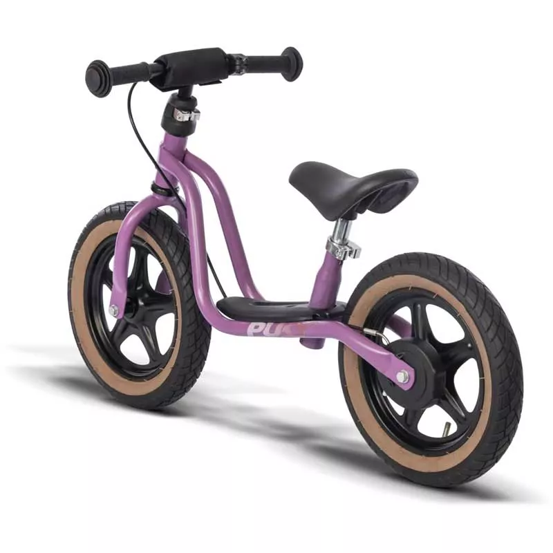 Balance bike with brake PUKY LR 1L in retro purple color.