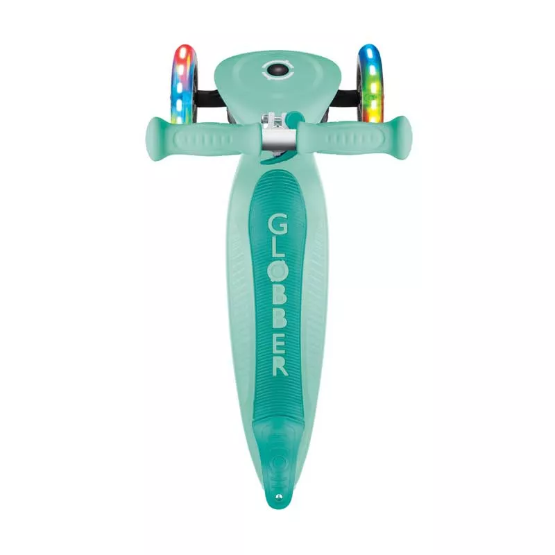 Folding scooter GLOBBER PRIMO FOLDABLE LIGHTS - mint green