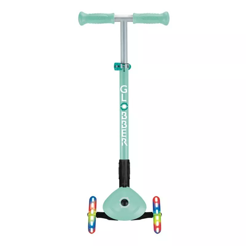 Folding scooter GLOBBER PRIMO FOLDABLE LIGHTS - mint green