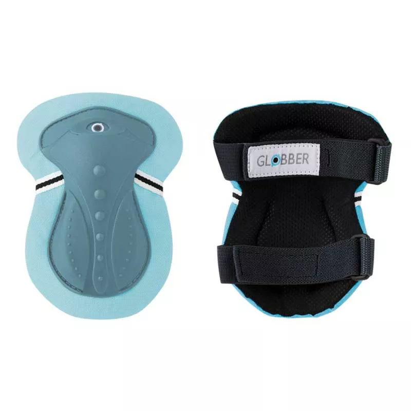 Child protective gear for scooters in pastel blue color, size XS.