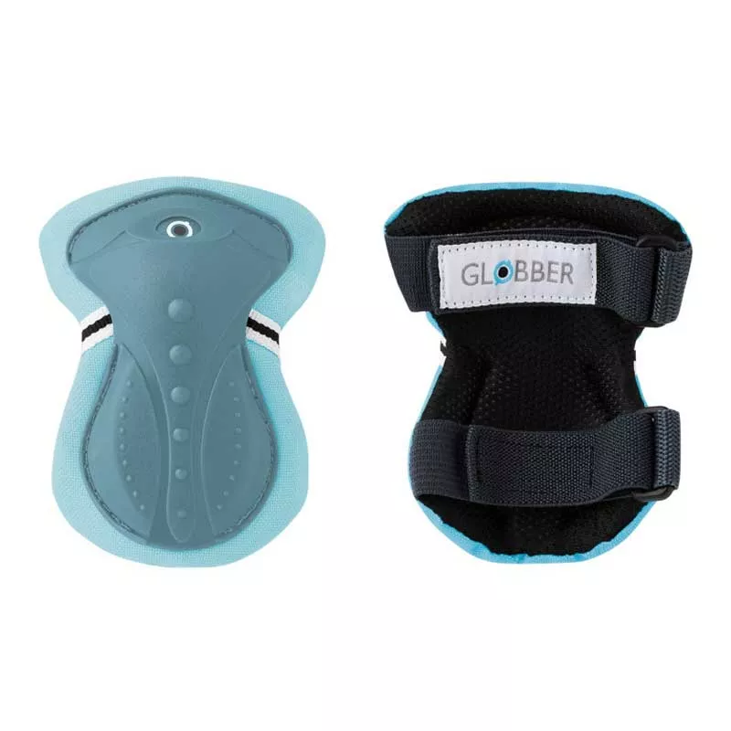 Child protective gear for scooters in pastel blue color, size XS.