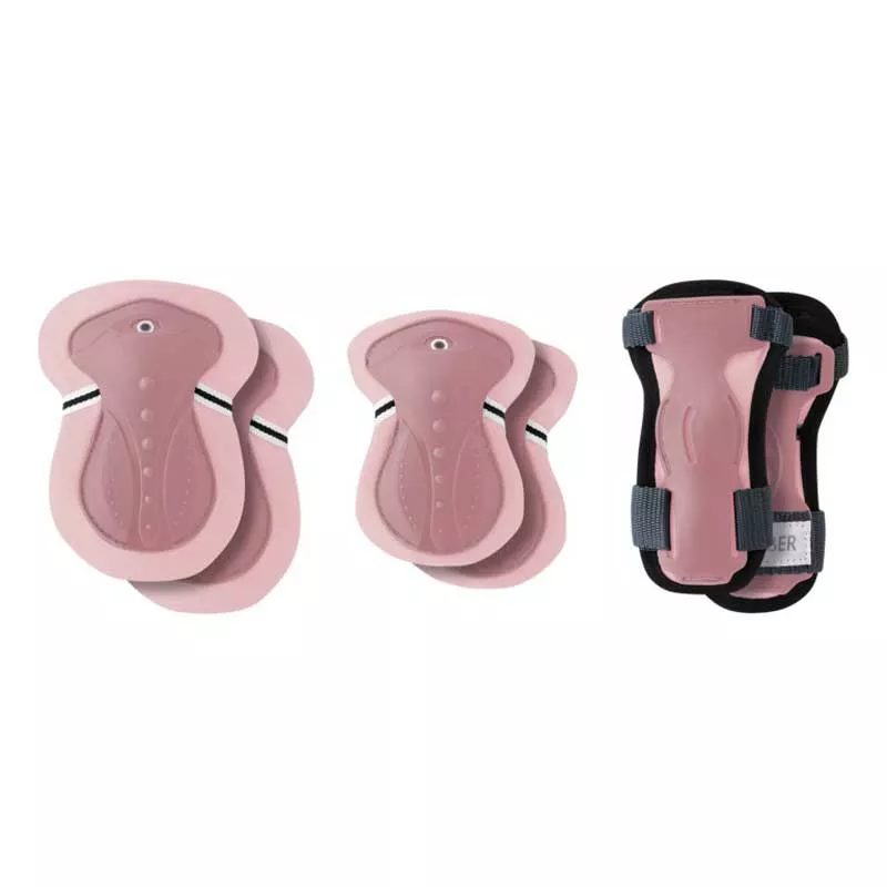 Child protective gear for scooters in pastel pink color, size XS