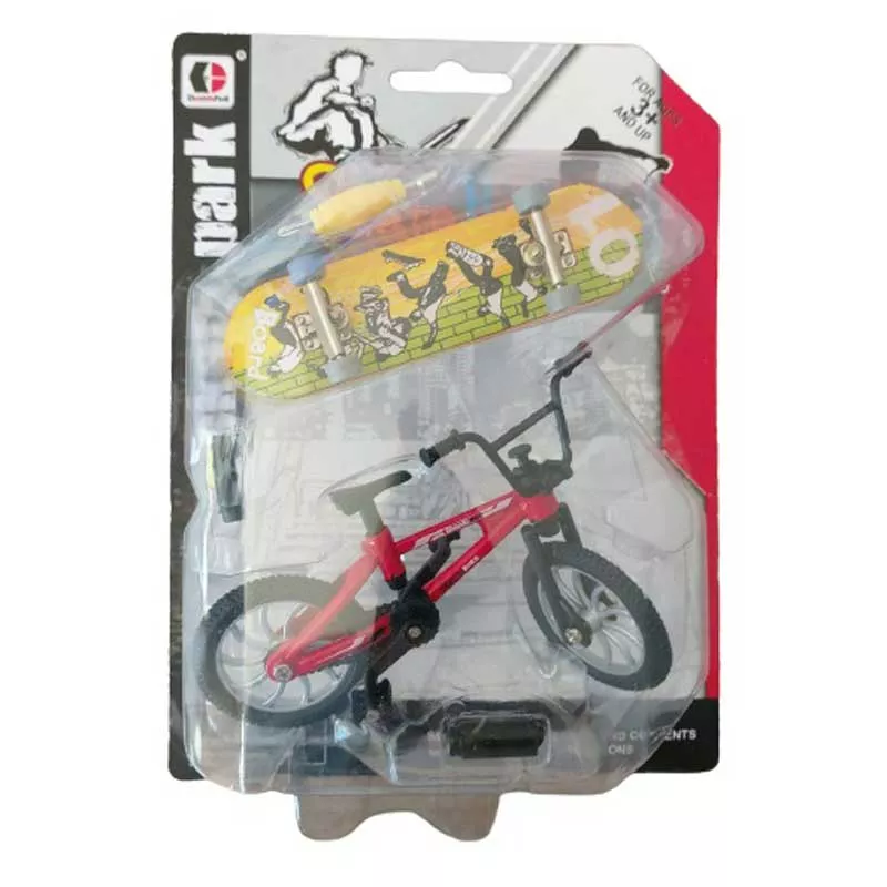 Fingerboard set - skateboard and BMX wheel