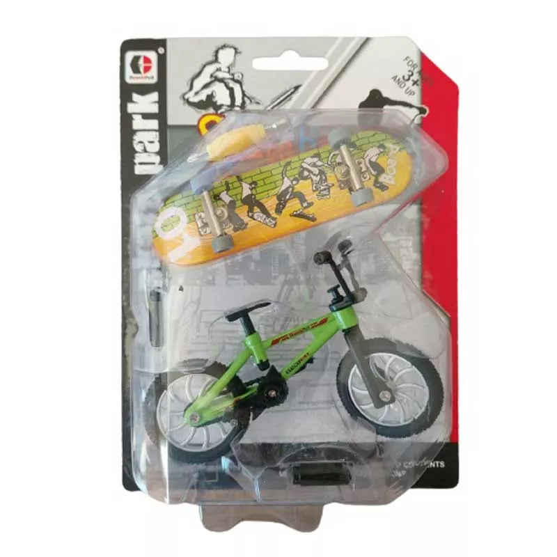 Fingerboard set - skateboard and BMX wheel