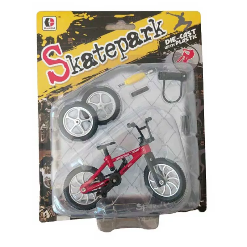 Fingerbike BMX Bicycle, Red/Green