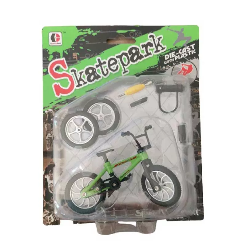 Fingerbike BMX Bicycle, Red/Green