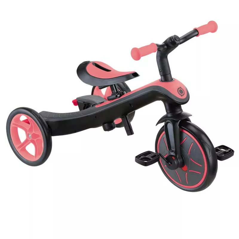 Tricycle 4 in 1 GLOBBER EXPLORER TRIKE with canopy - pink