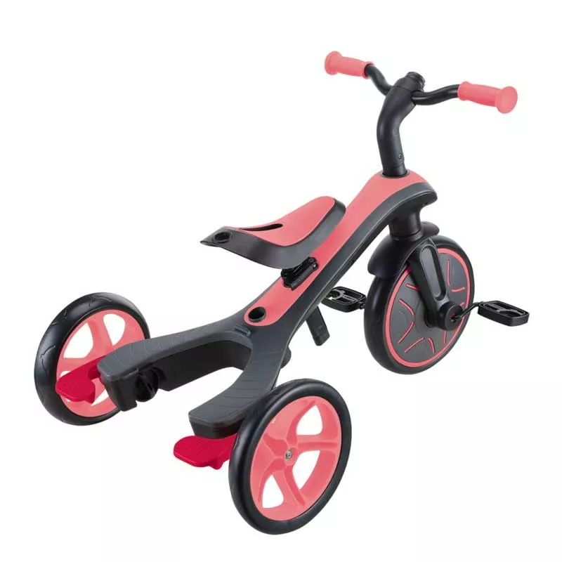 Tricycle 4 in 1 GLOBBER EXPLORER TRIKE with canopy - pink