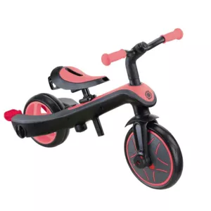 Tricycle 4 in 1 GLOBBER EXPLORER TRIKE with canopy - pink