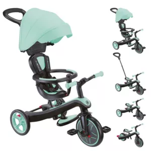 GLOBBER EXPLORER TRIKE 4 in 1 tricycle with canopy - mint green