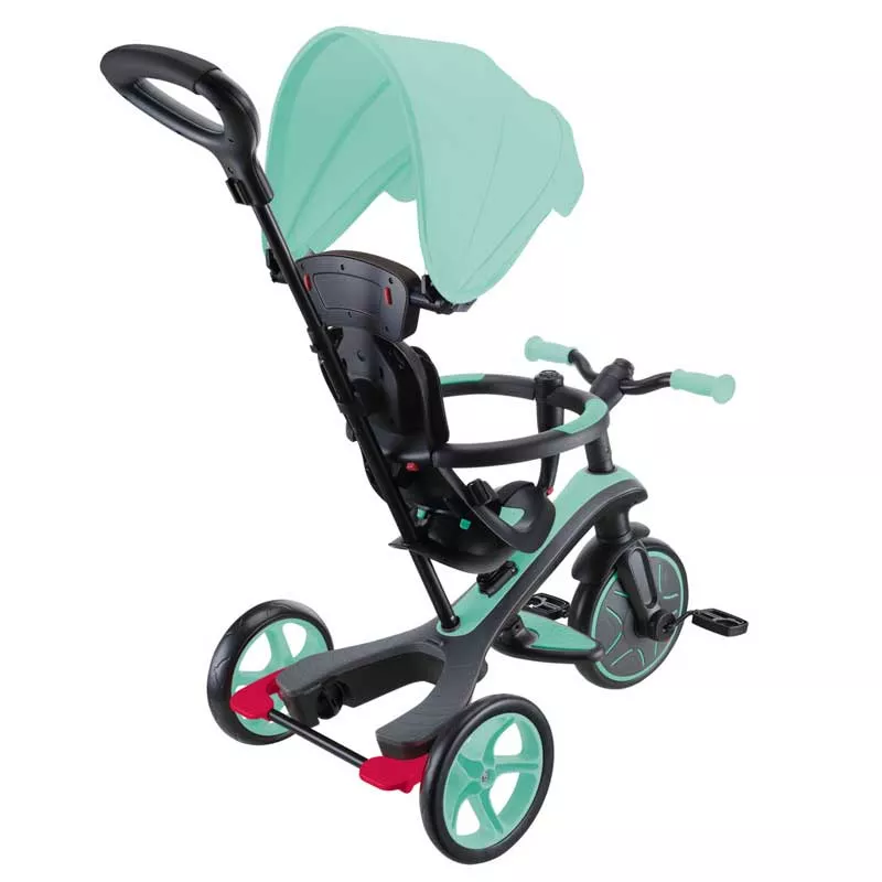 GLOBBER EXPLORER TRIKE 4 in 1 tricycle with canopy - mint green