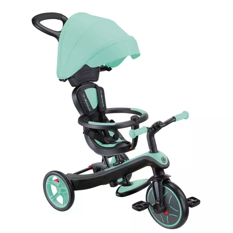 GLOBBER EXPLORER TRIKE 4 in 1 tricycle with canopy - mint green