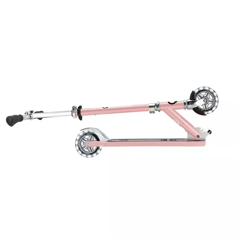 Aluminum children's scooter GLOBBER FLOW ELEMENT LIGHTS - pink gold