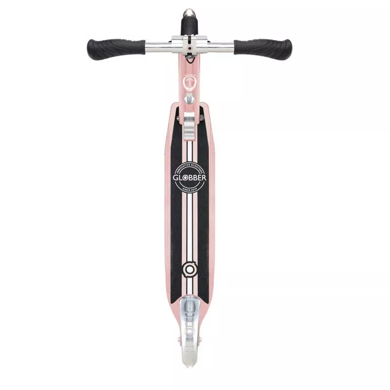 Aluminum children's scooter GLOBBER FLOW ELEMENT LIGHTS - pink gold