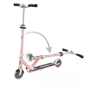Aluminum children's scooter GLOBBER FLOW ELEMENT LIGHTS - pink gold