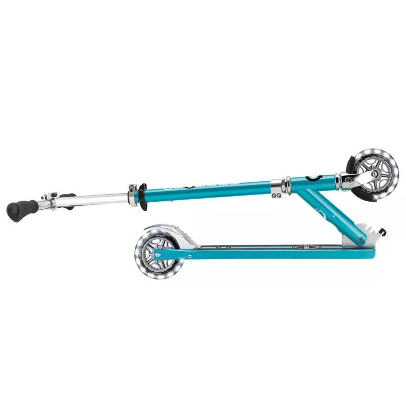 Aluminum kids scooter GLOBBER FLOW ELEMENT LIGHTS - aqua