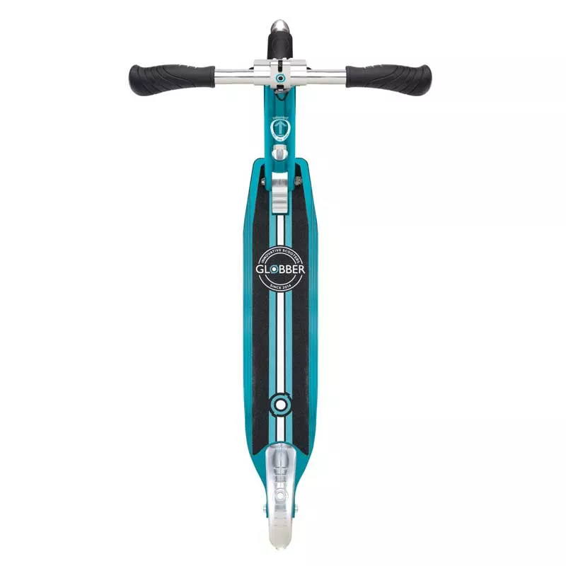 Aluminum kids scooter GLOBBER FLOW ELEMENT LIGHTS - aqua