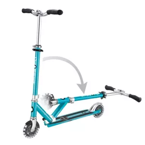 Aluminum kids scooter GLOBBER FLOW ELEMENT LIGHTS - aqua