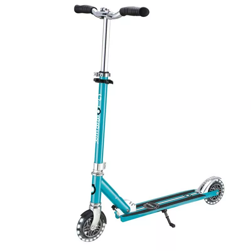 Aluminum kids scooter GLOBBER FLOW ELEMENT LIGHTS - aqua