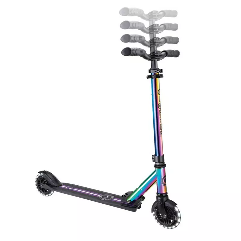 Aluminum children's scooter GLOBBER FLOW ELEMENT LIGHTS - neochrome