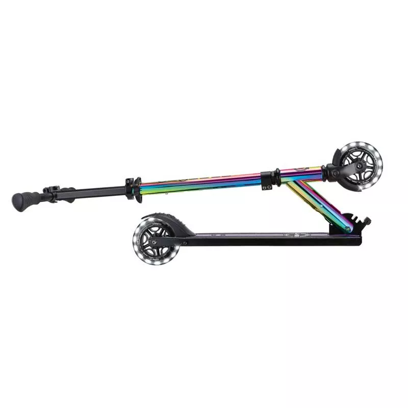 Aluminum children's scooter GLOBBER FLOW ELEMENT LIGHTS - neochrome