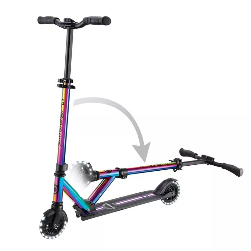 Aluminum children's scooter GLOBBER FLOW ELEMENT LIGHTS - neochrome