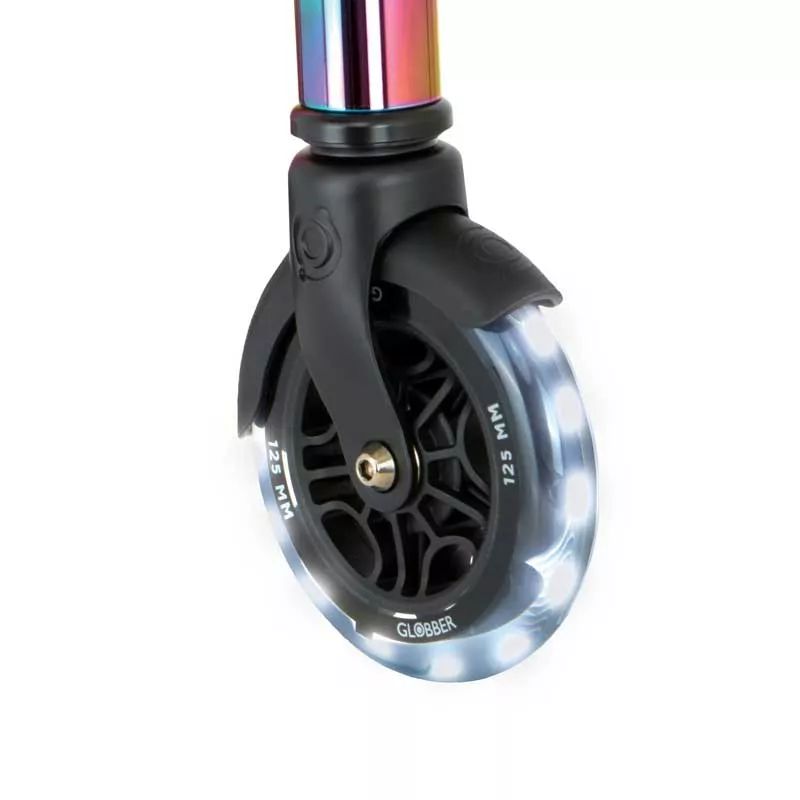 Aluminum children's scooter GLOBBER FLOW ELEMENT LIGHTS - neochrome