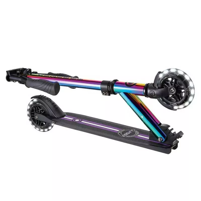 Aluminum children's scooter GLOBBER FLOW ELEMENT LIGHTS - neochrome