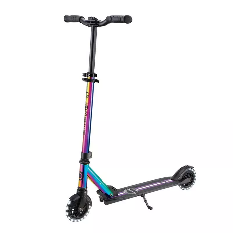 Aluminum children's scooter GLOBBER FLOW ELEMENT LIGHTS - neochrome