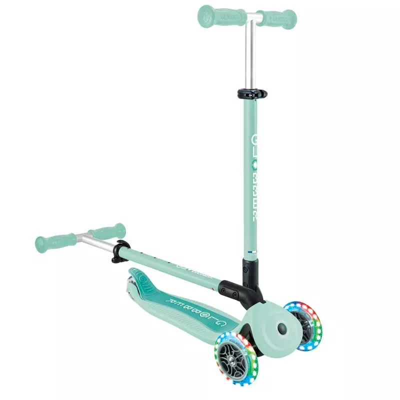 Сгъваема тротинетка с родителски контрол GO UP ACTIVE  LIGHTS 360°, ментова