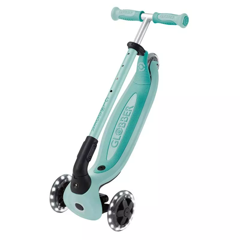 Тротинетка 5 в 1 GLOBBER BABY LEARN 360° FLASH LIGHTS - мента