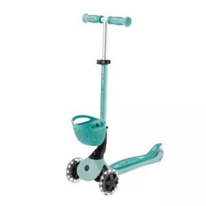 Тротинетка 5 в 1 GLOBBER BABY LEARN 360° FLASH LIGHTS - мента