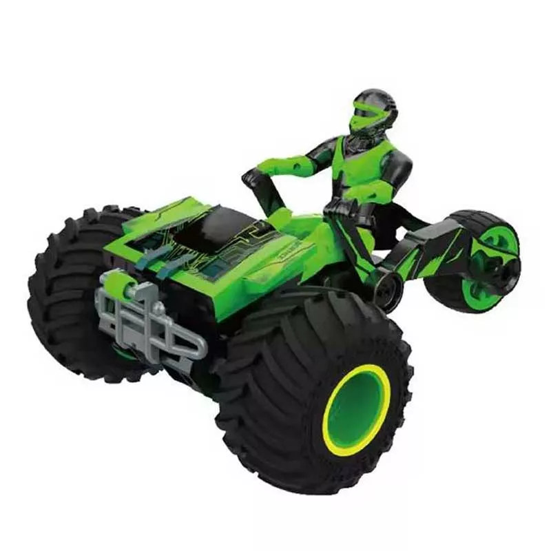 ATV for drifts with 360° rotation, sound and light effects, RC, green
