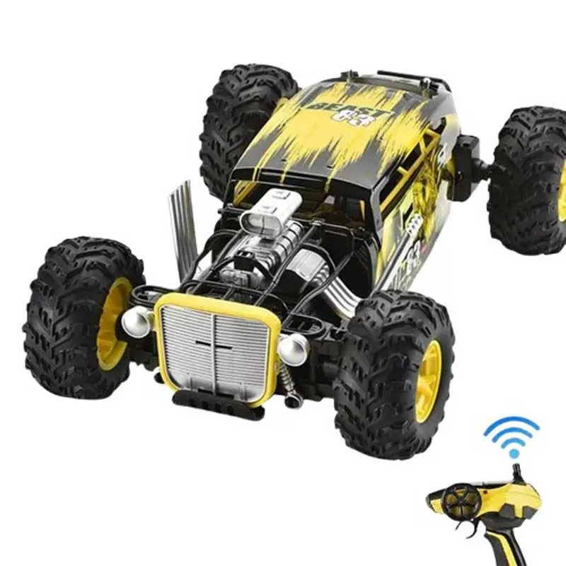 Children's 4x4 car for cascades with RC control 1:12, yellow