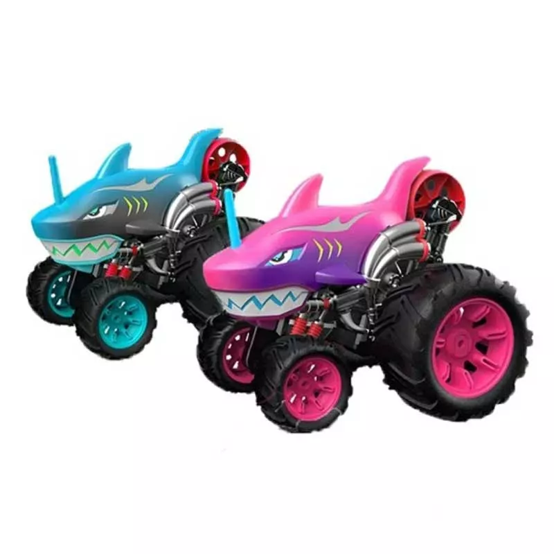 Off-road jeep with RC control and 360° rotation - pink