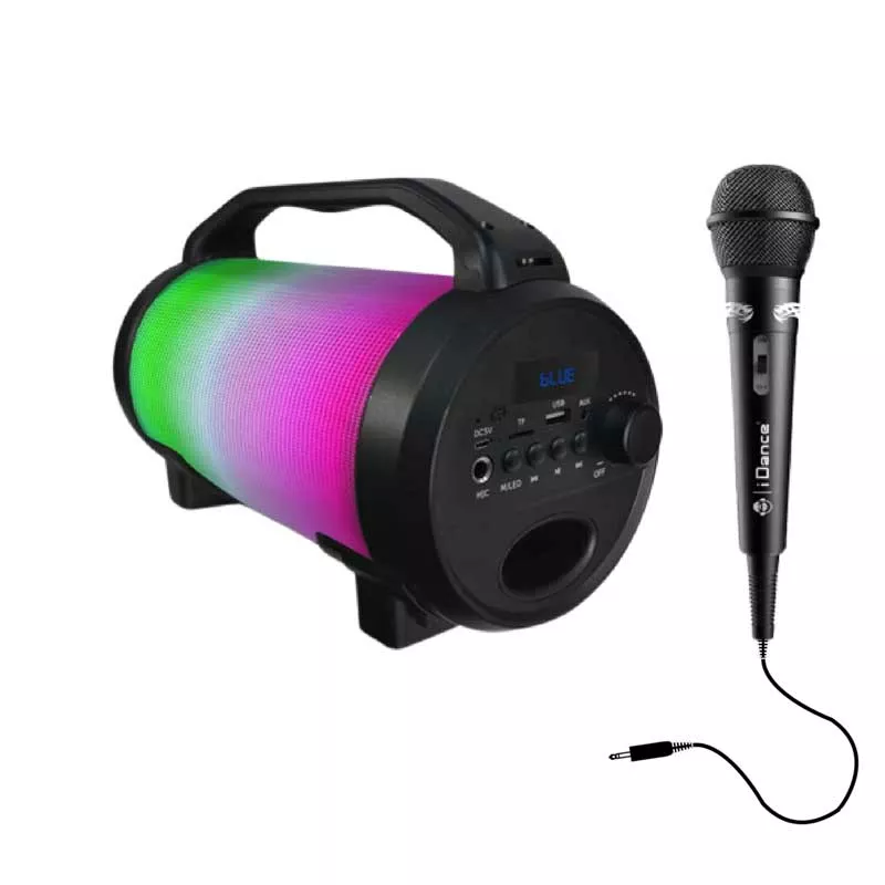 Karaoke Bluetooth speaker with microphone, black