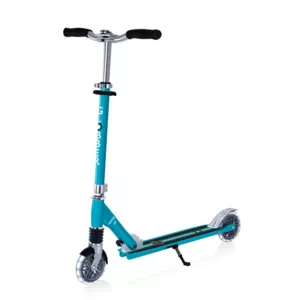 Aluminum folding scooter for kids FLOW ELEMENT COMFORT LIGHTS - aqua