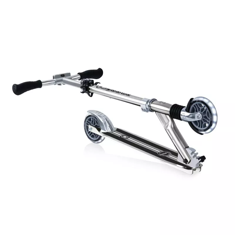 Aluminum foldable scooter for children FLOW ELEMENT COMFORT LIGHTS - silver