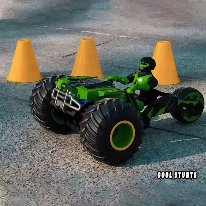ATV for drifts with 360° rotation, sound and light effects, RC, green