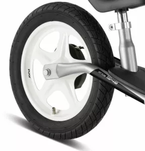 Балансиращо колело със спирачка PUKY LR 1L BR - сребристо и червено