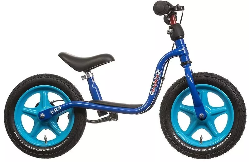 Balancing bike with brake PUKY LR 1L BR - dark blue and light blue