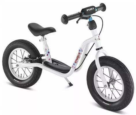 Balancing bike with brake and stand PUKY LR XL - white