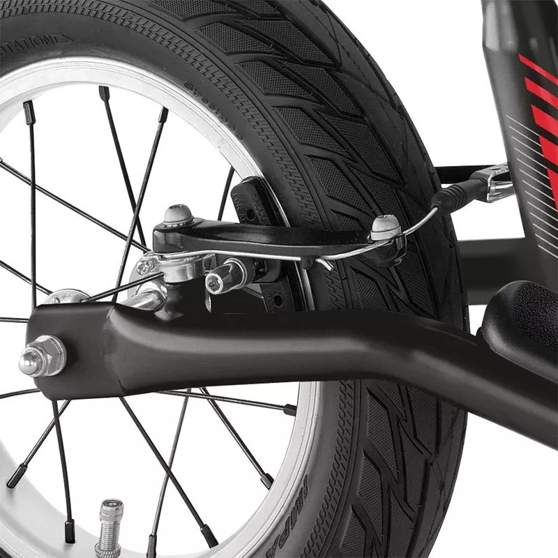 Balancing bike with brake and stand PUKY LR XL - black