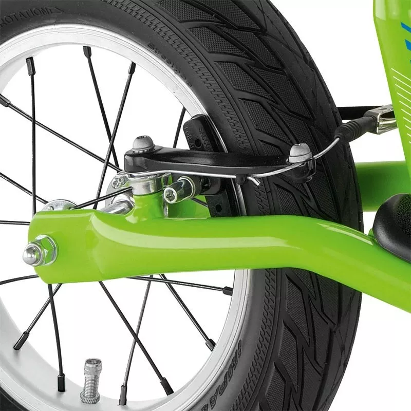 Balancing bike with brakes and kickstand PUKY LR XL - Kiwi