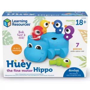Baby toy for fine motor skills - Hippo Huey