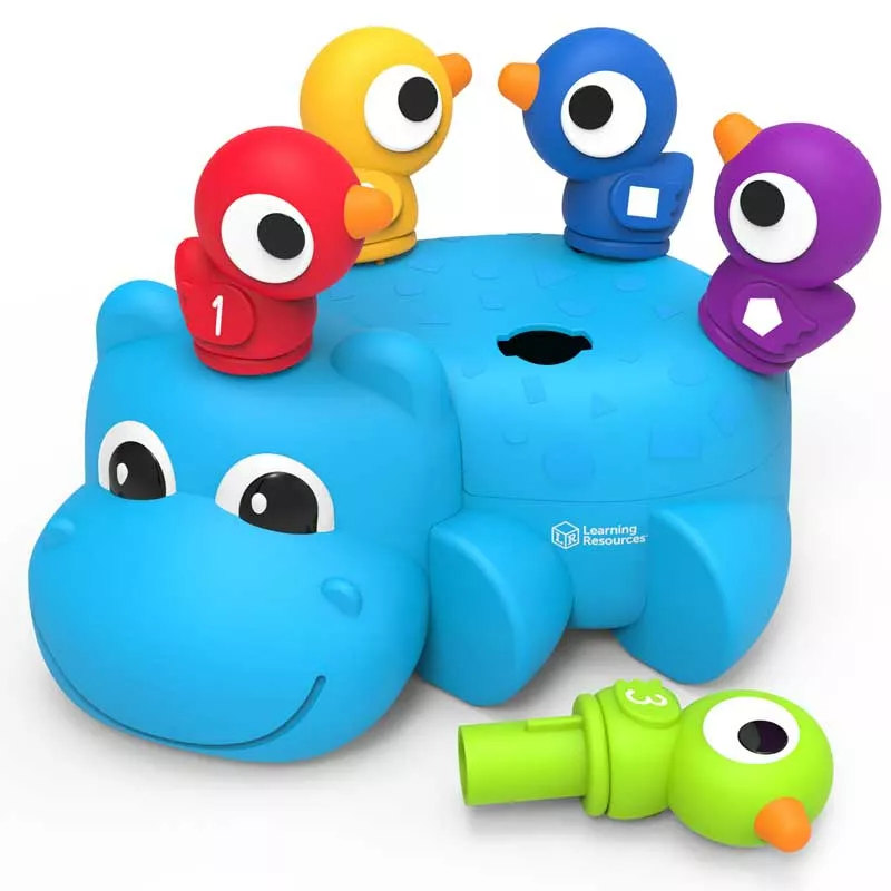 Baby toy for fine motor skills - Hippo Huey