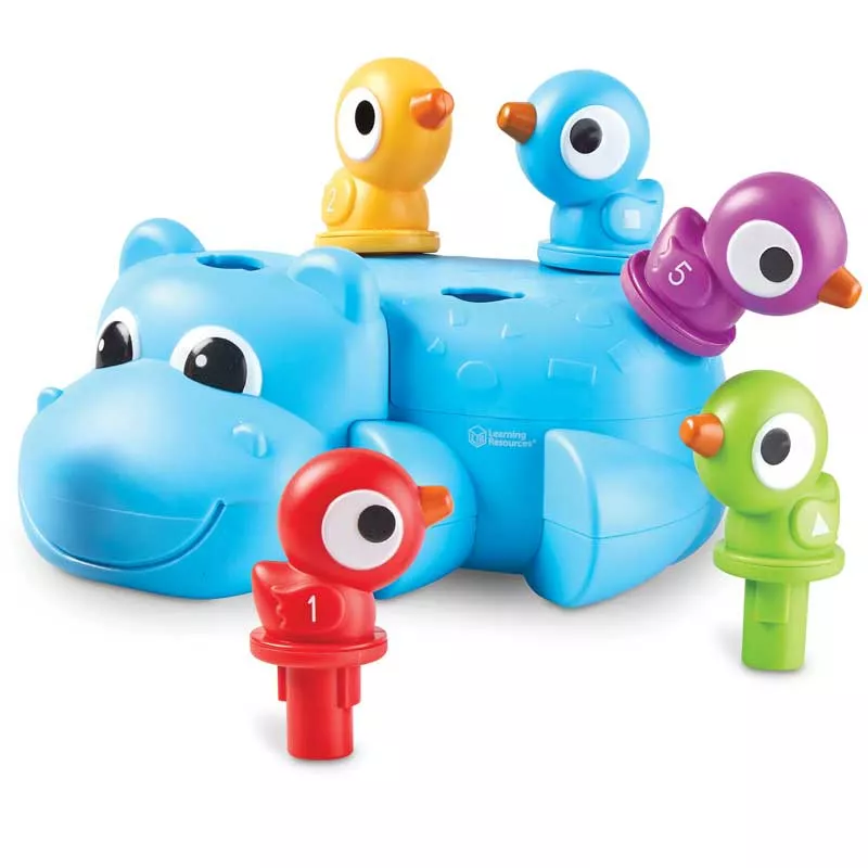 Baby toy for fine motor skills - Hippo Huey